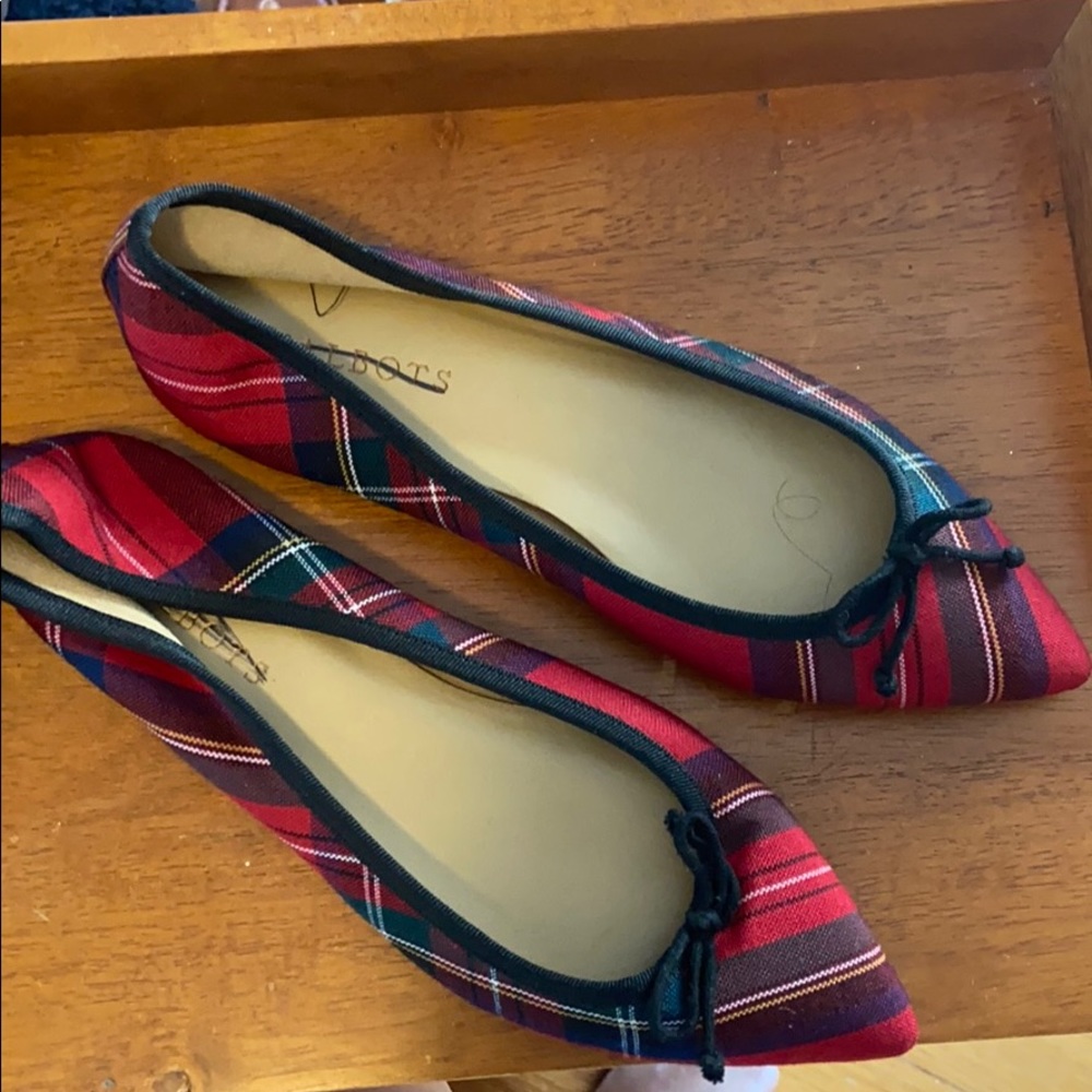 Talbots plaid flats